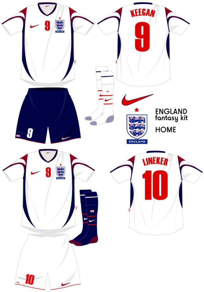 Fantasy Nike England kit HOME