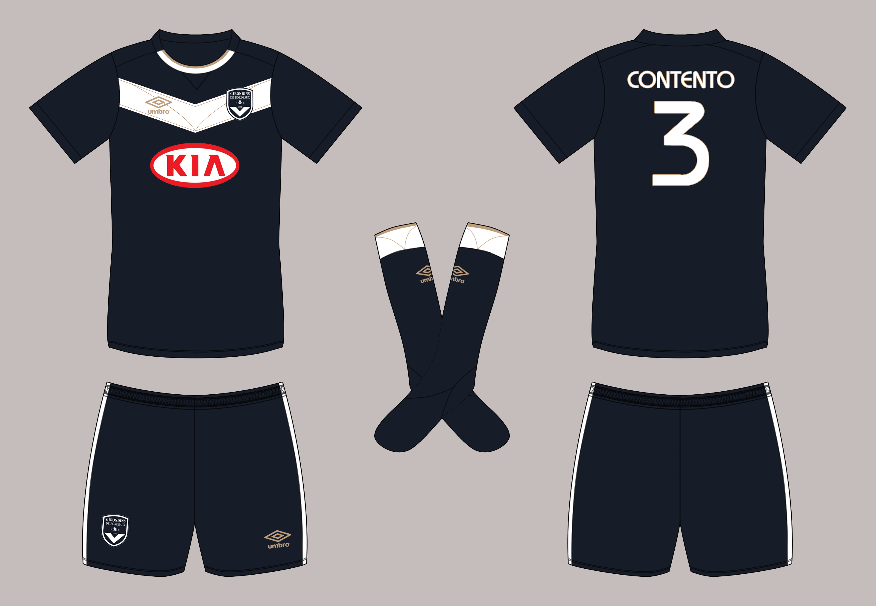 Écharpe Supporter FC Girondins De Bordeaux – Foulard Football France