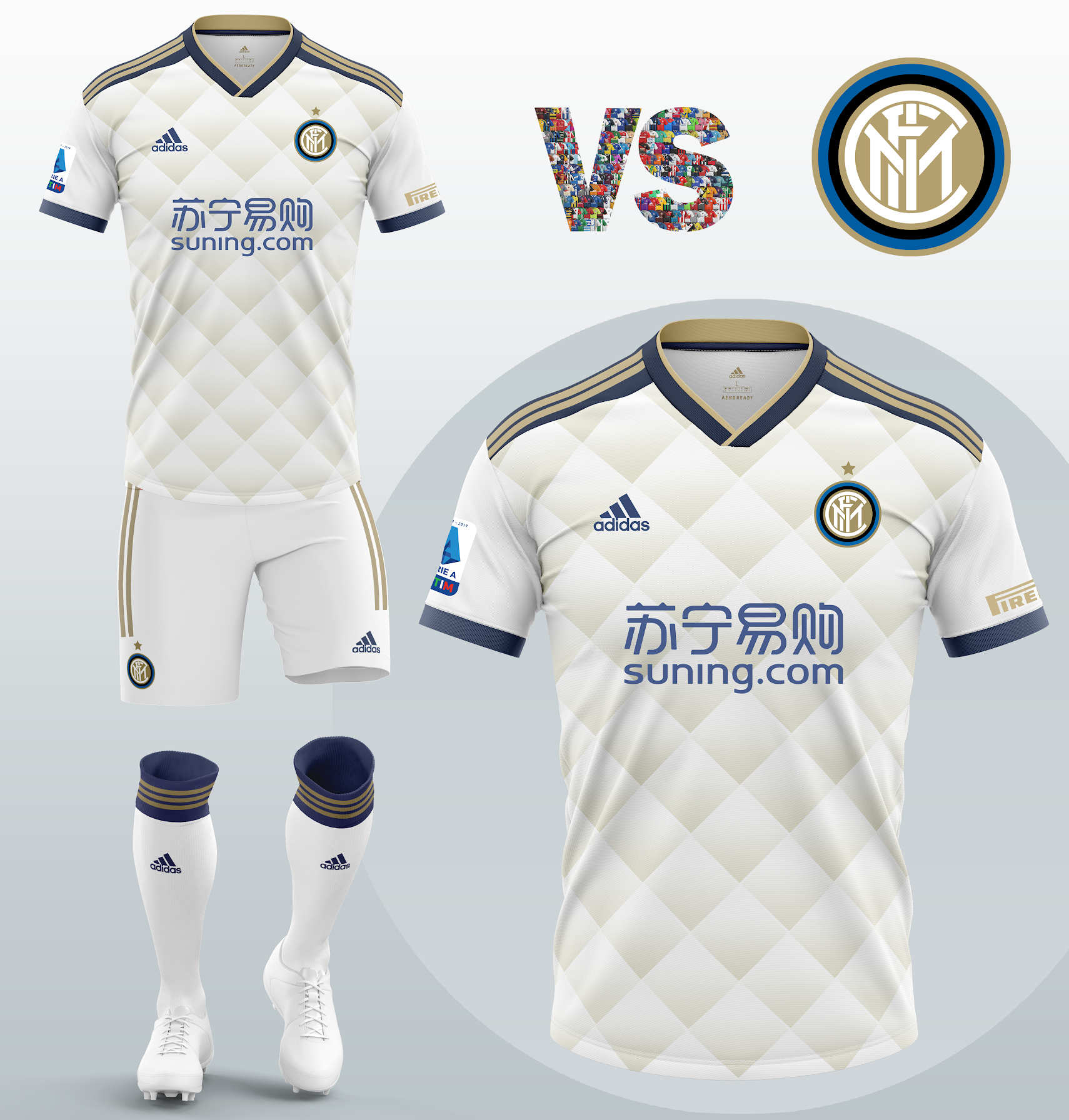 Inter Milan Away Kit With Adidas Concept 2020 21