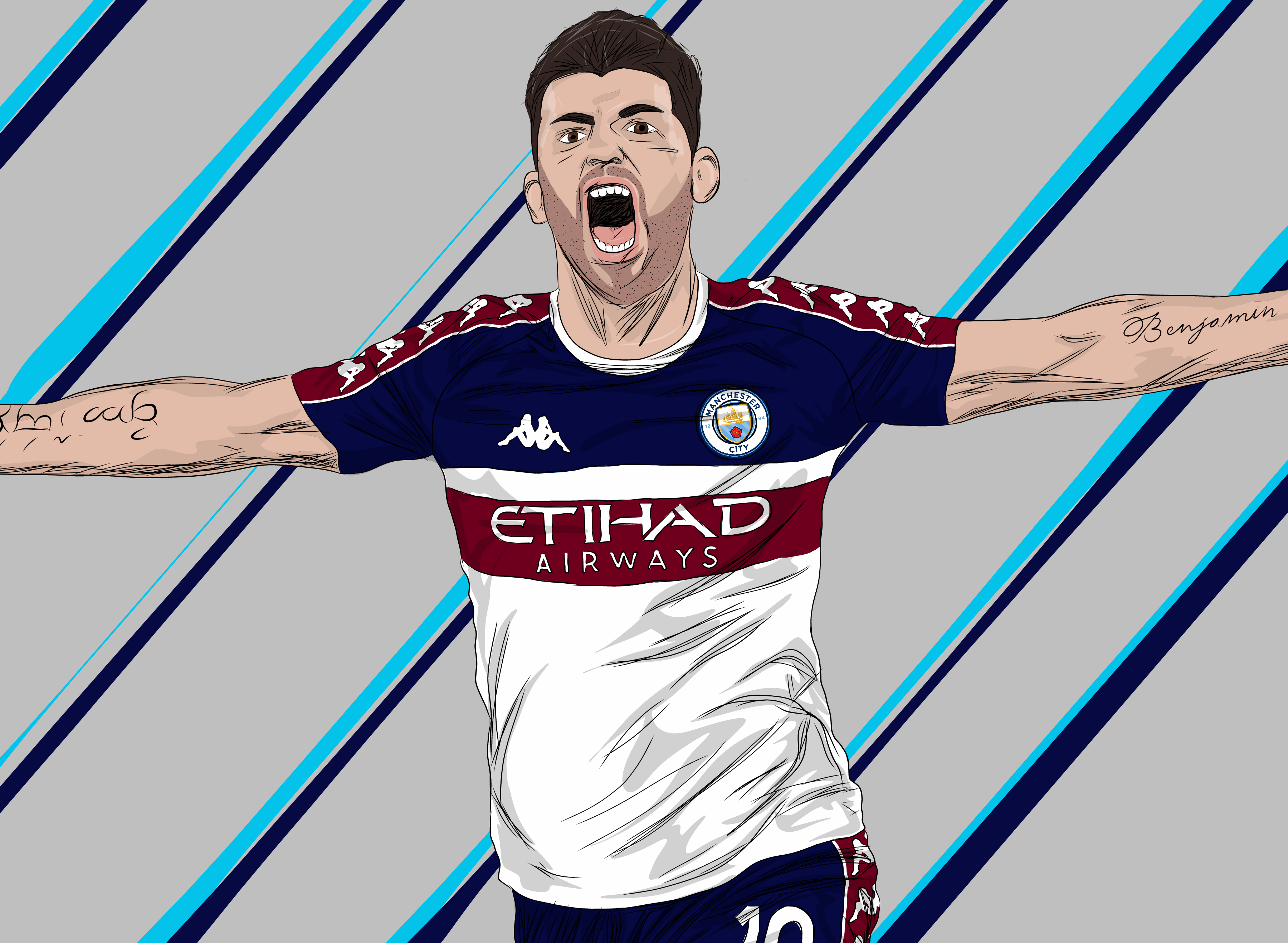 Kun Agüero Man. City x Kappa Kit