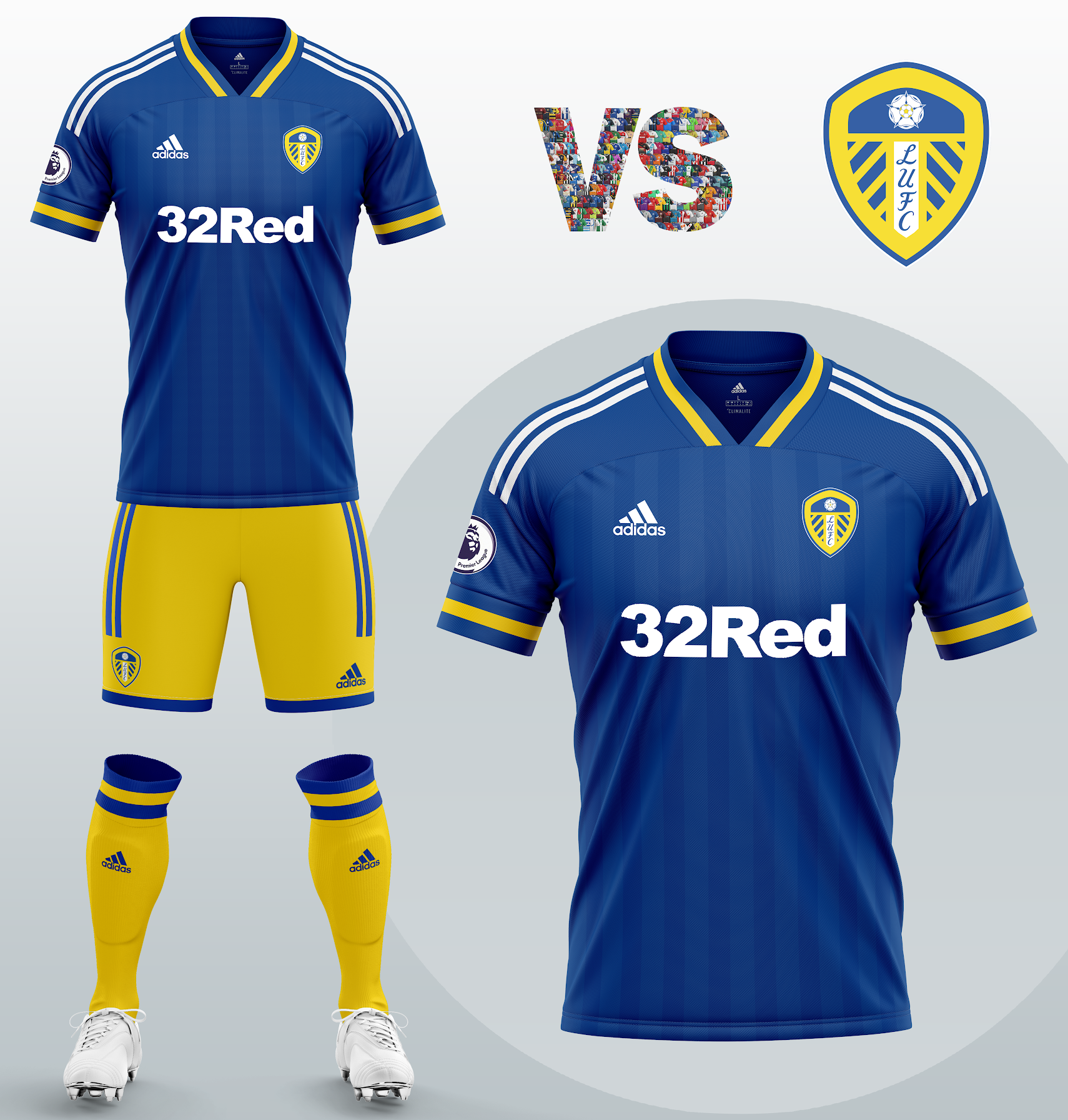Leeds United Away Kit With Adidas Concept 2020 21