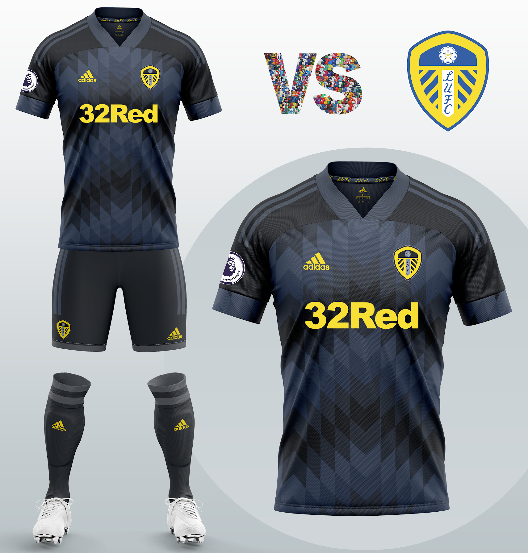 Leeds United Third kit with Adidas Concept 2020 21