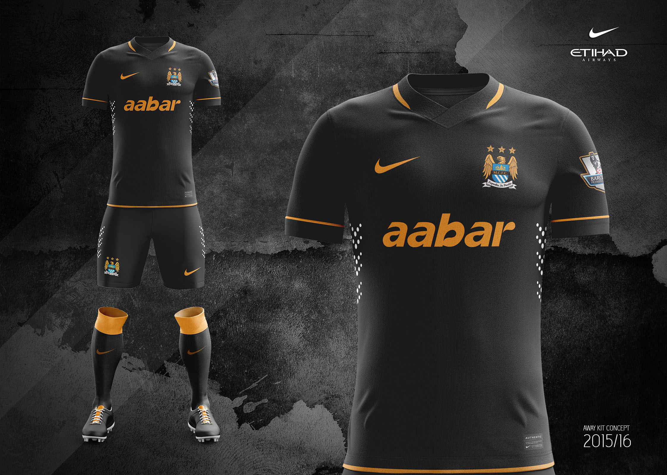 Man City Away Kit 15 16