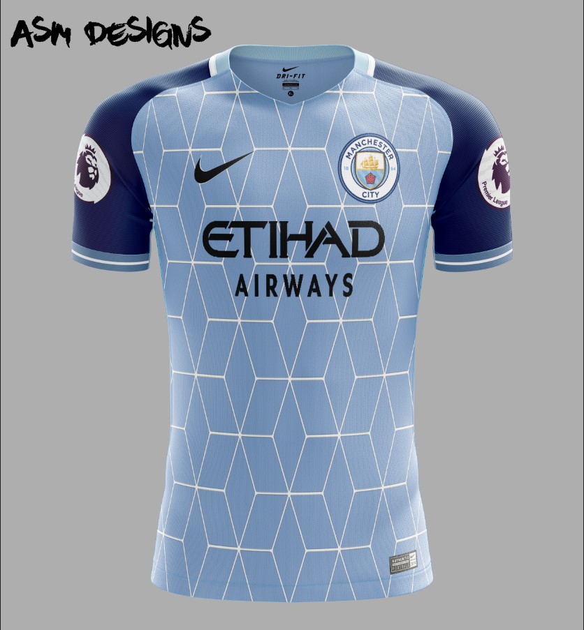 Manchester City F C Nike 2018 Home Kit