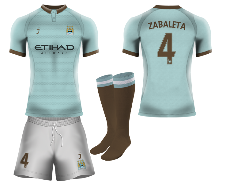 Manchester City home kit by Jsports
