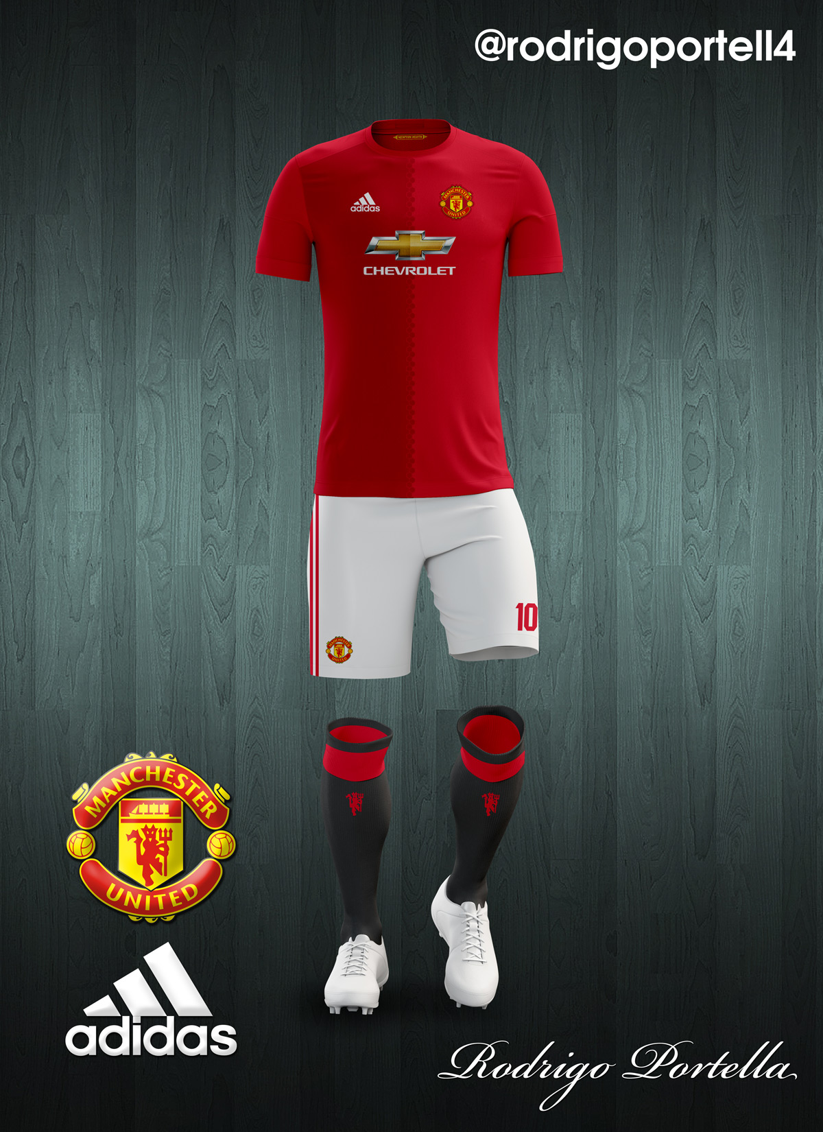 schending Moreel Golf Manchester United 2016-17 home kit