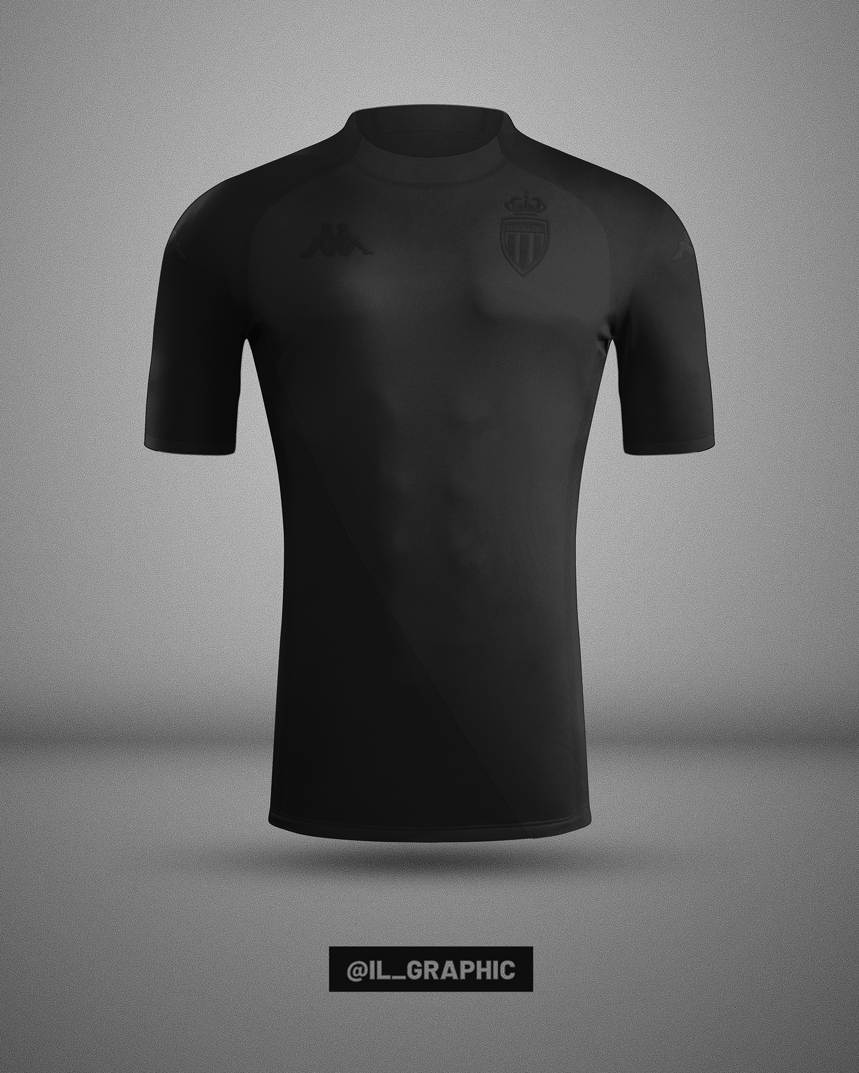 Monaco Third Kit x Kappa Kombat XX Total Black Concept