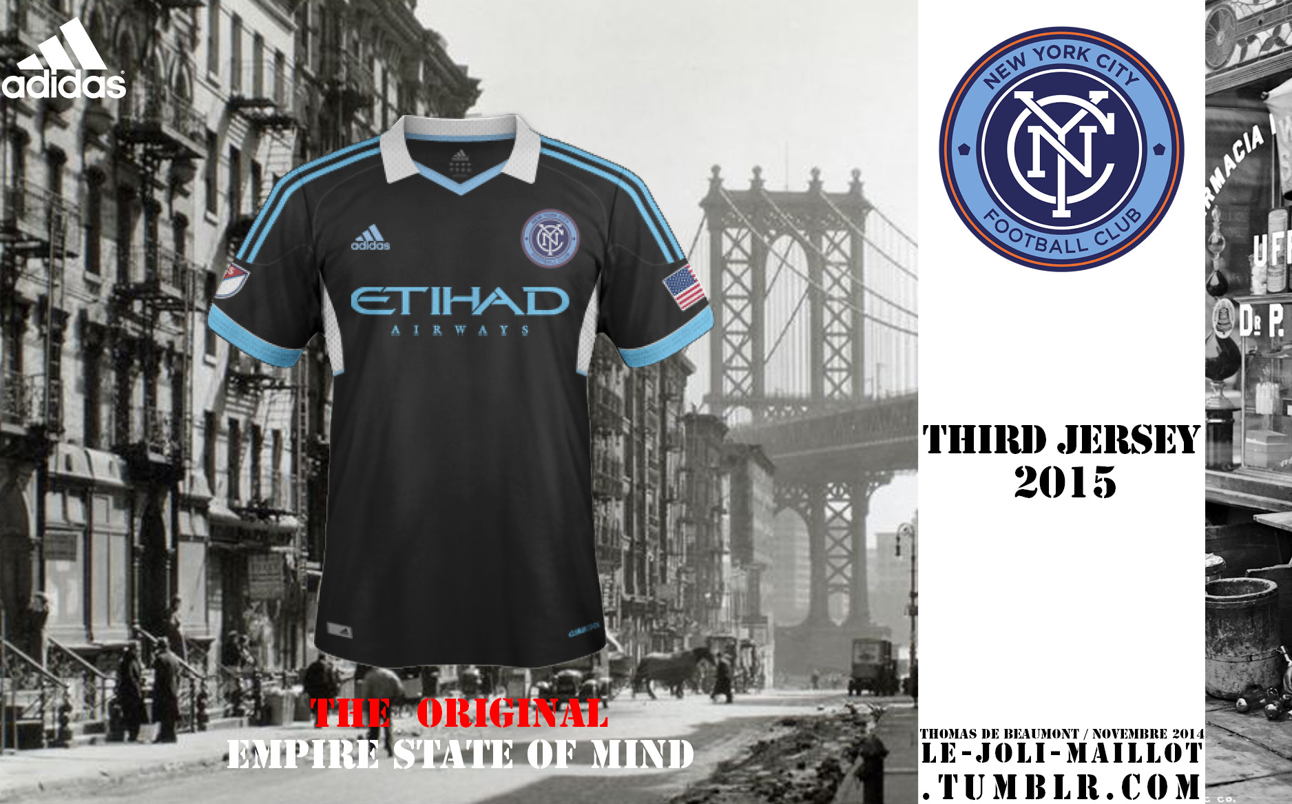 NEW YORK CITY FOOTBALL CLUB Third Fantasy Kit Jersey