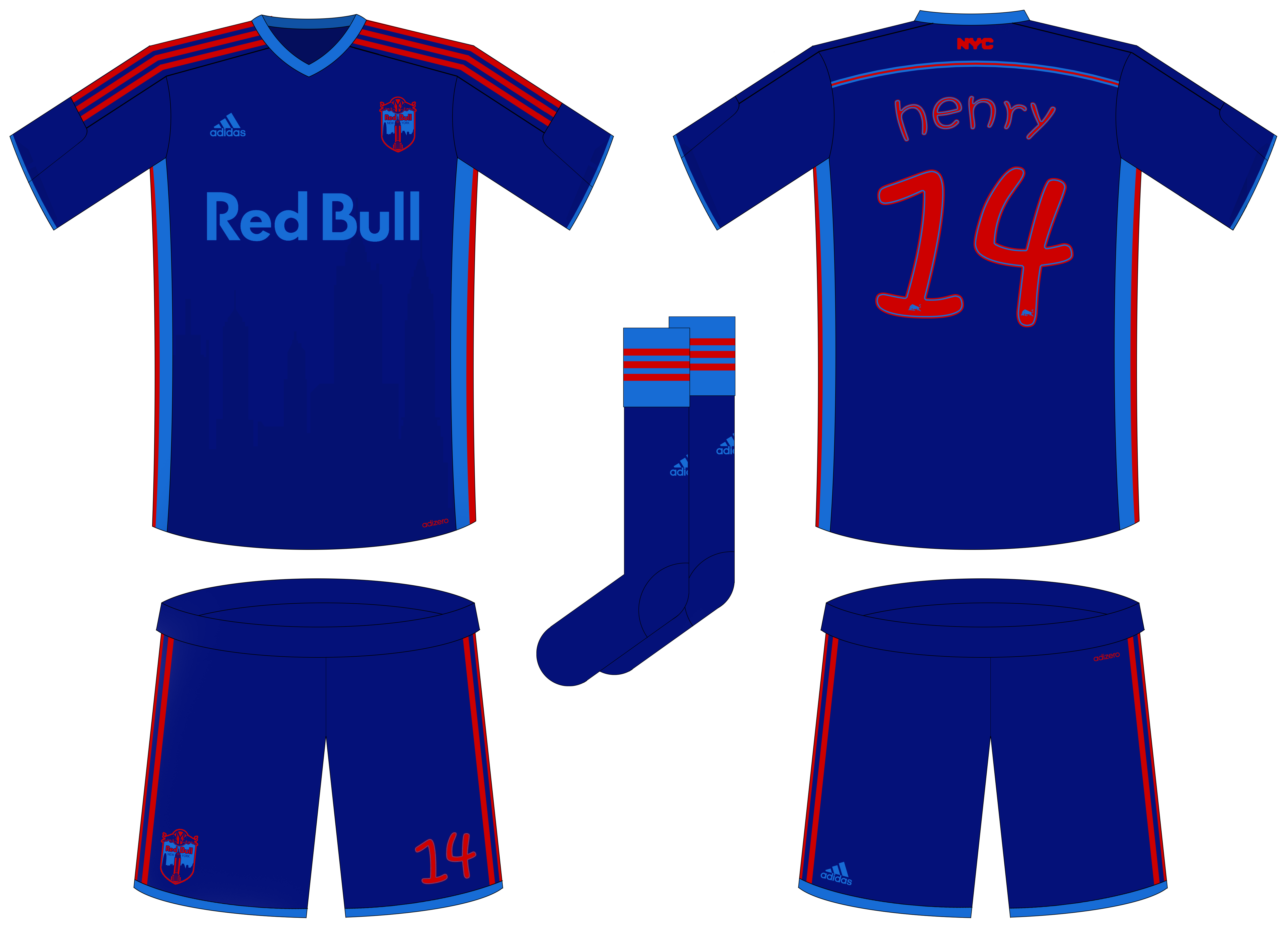 New York Red Bull Rebrand + Home Kit