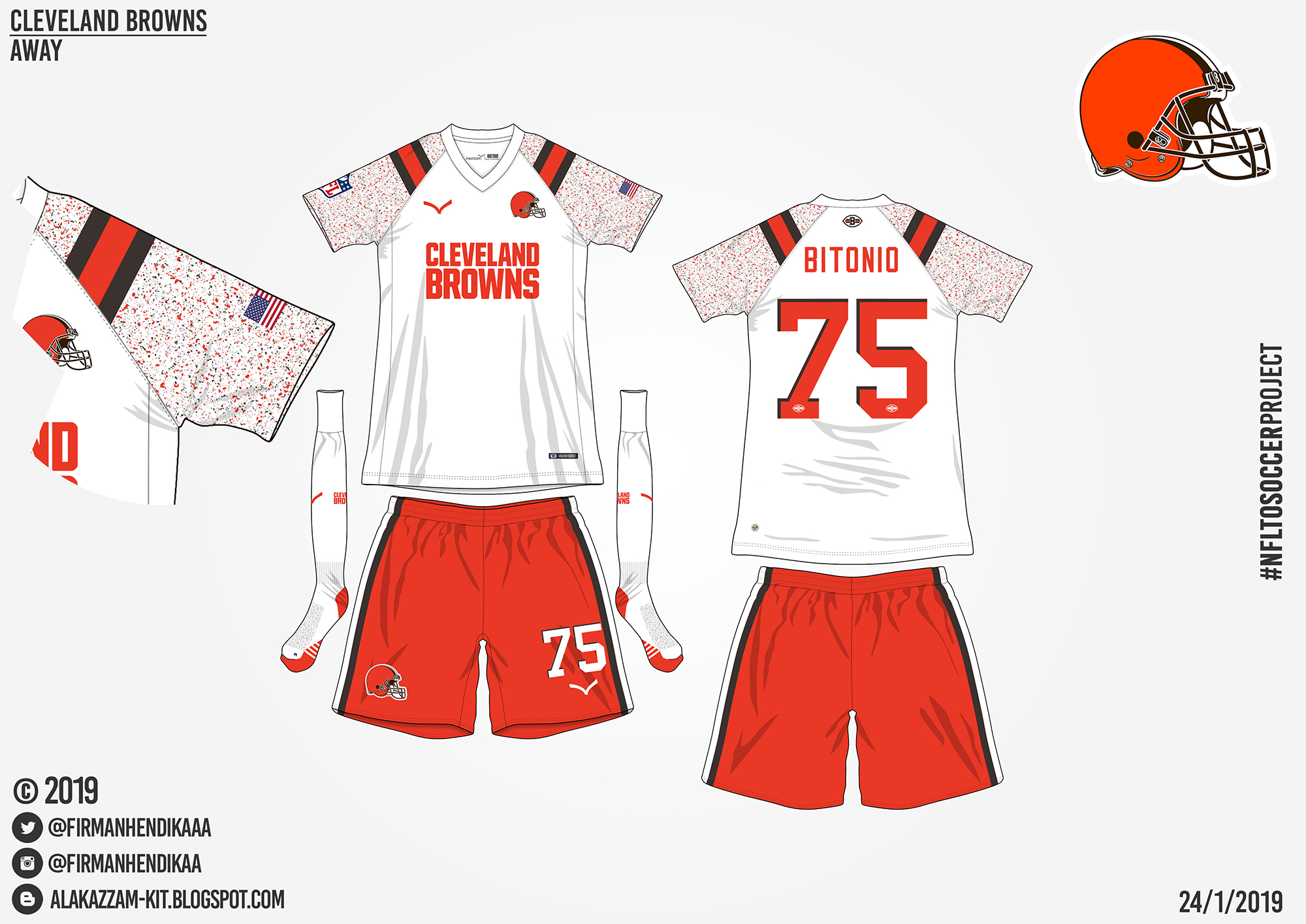 cleveland browns away jersey