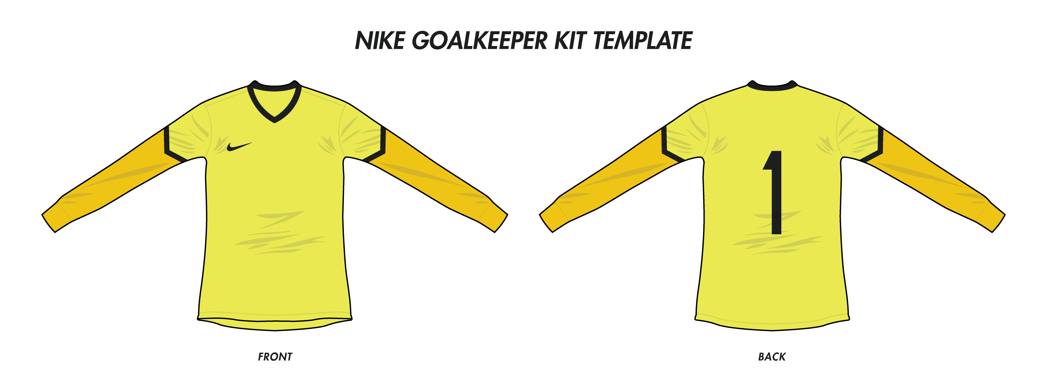 Descubrir tubería llegada Nike Goalkeeper Kit Template #6