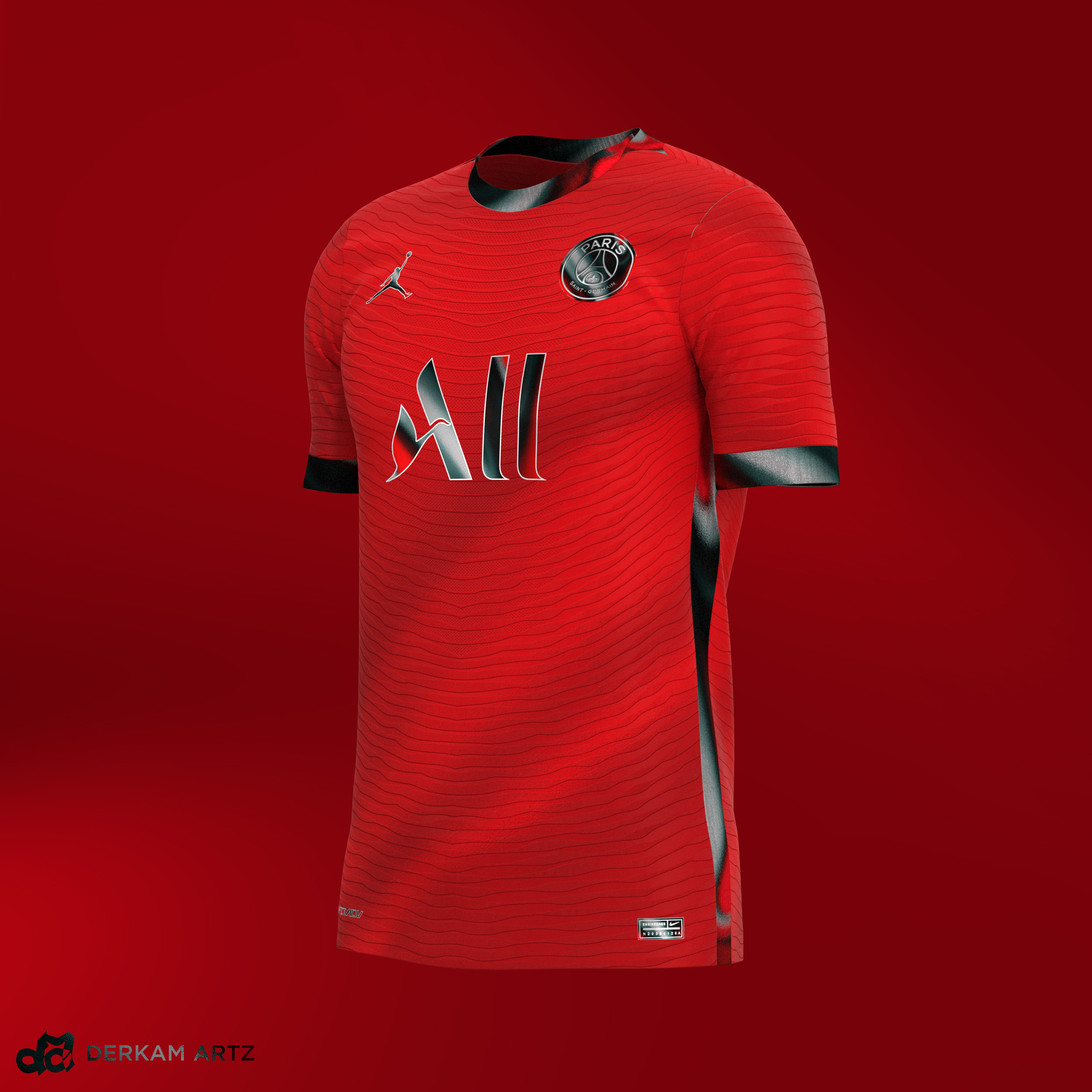 Psg jordan red jersey new arrivals