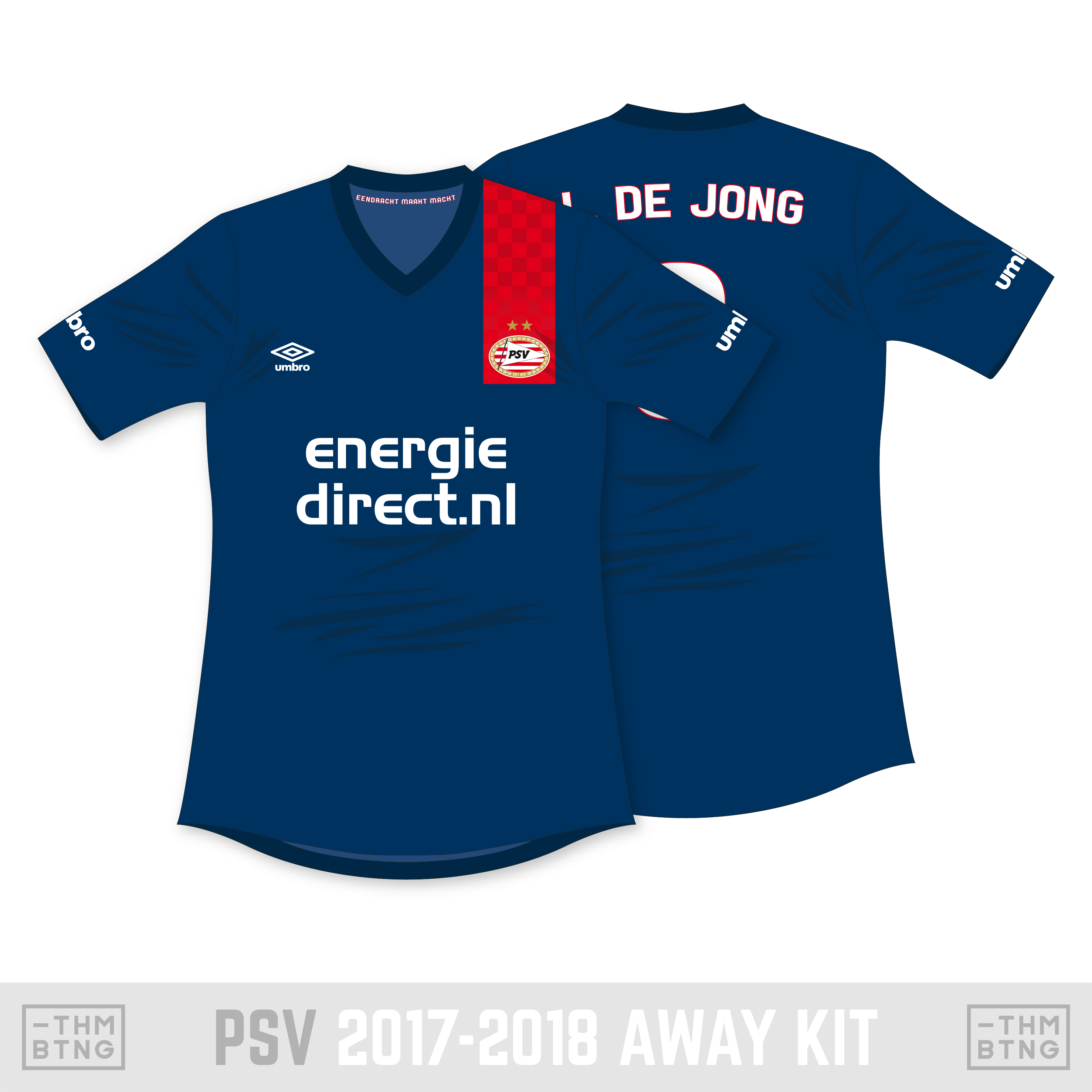 PSV 2017-2018 Umbro Away Kit Concept