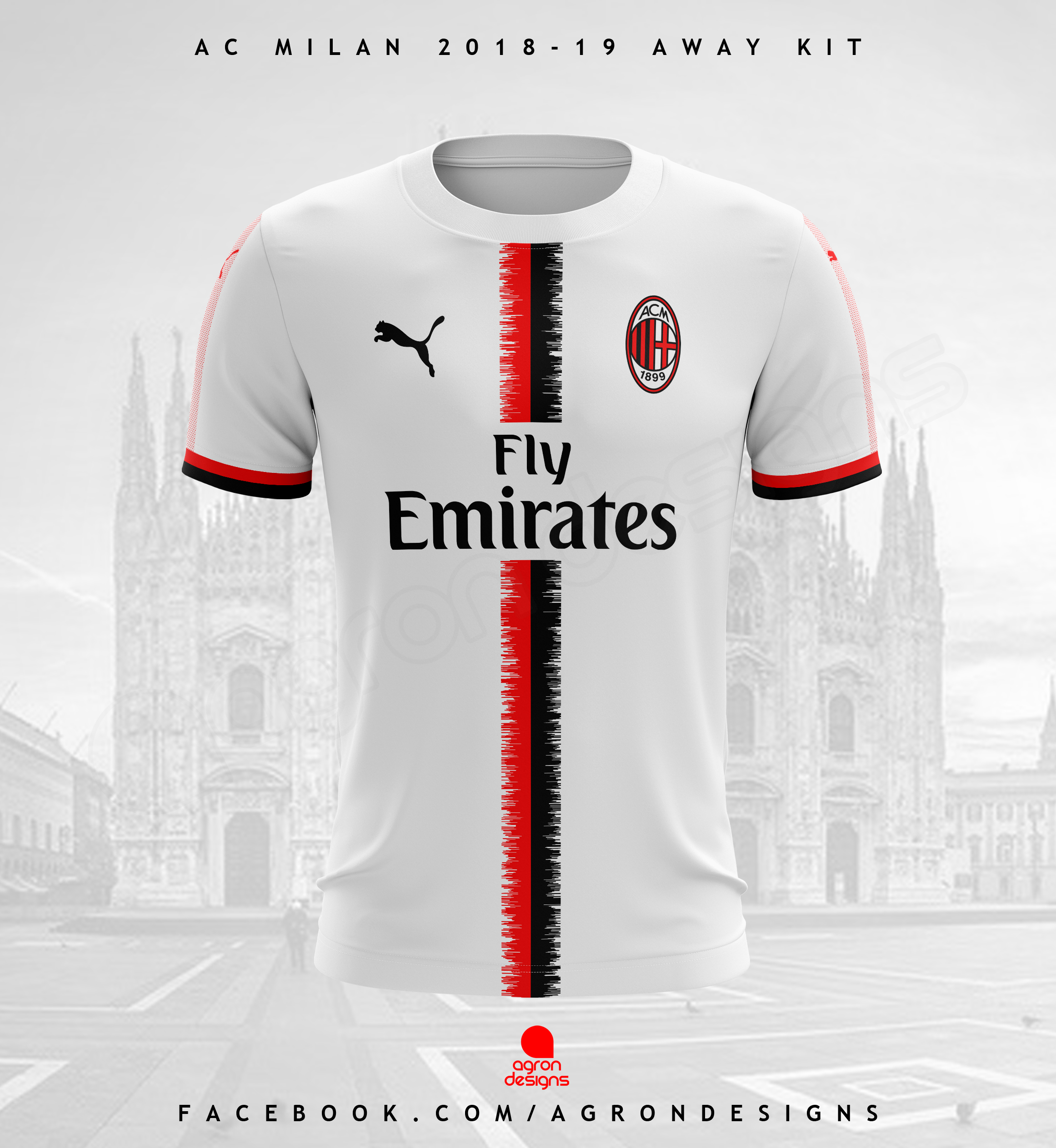 PUMA AC MILAN 2018 19 AWAY KIT CONCEPT