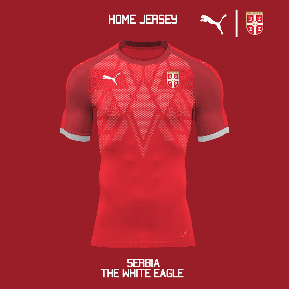 serbian football jersey