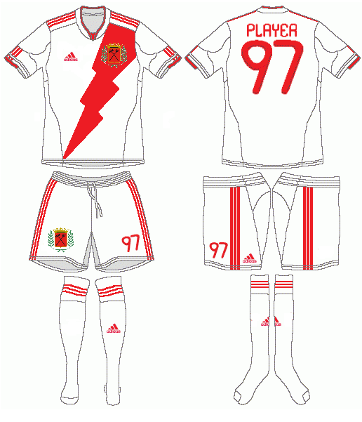 Rayo Vallecano Adidas Home Kit