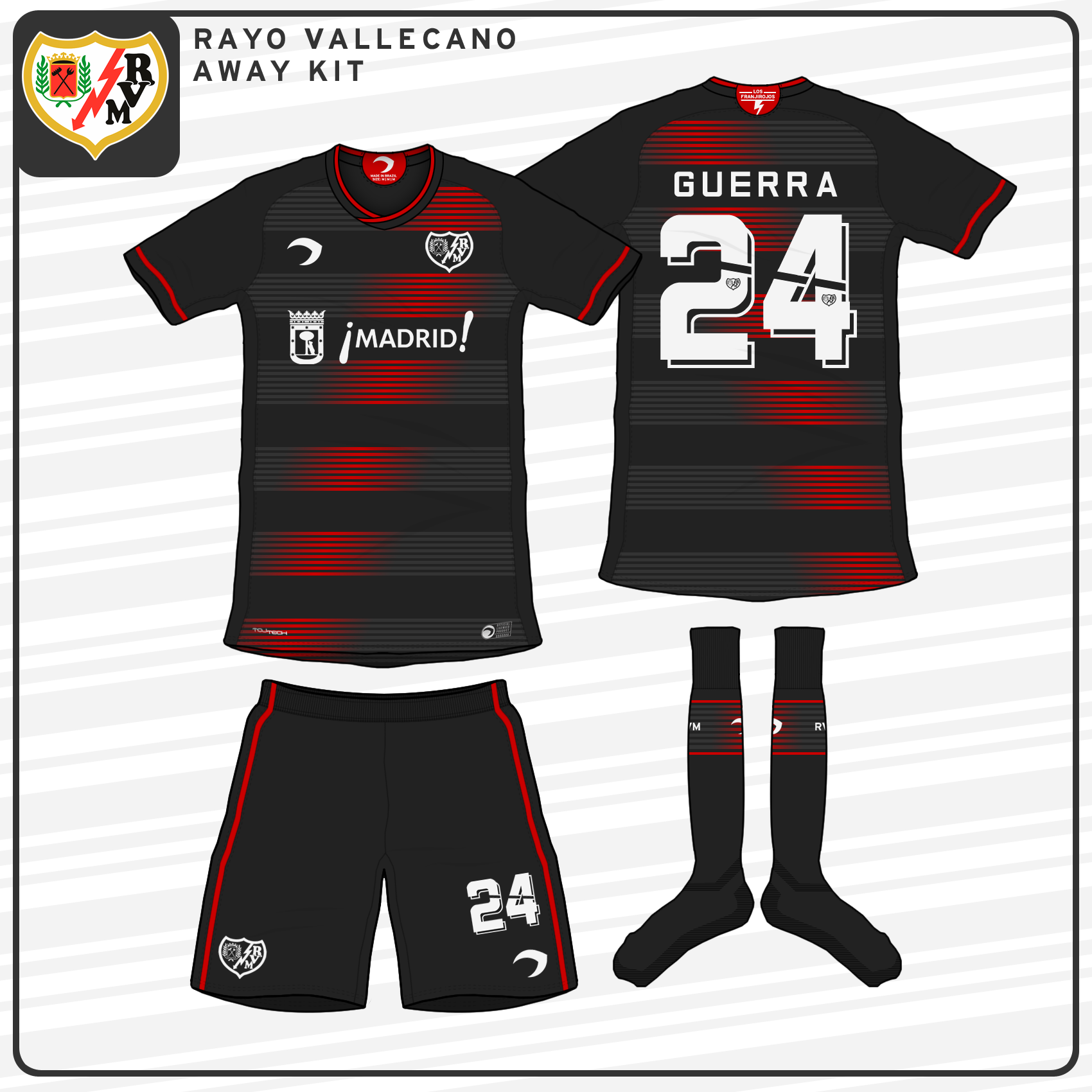 Rayo Vallecano Away Kit