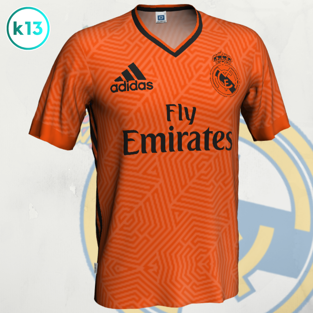 maillot real madrid orange