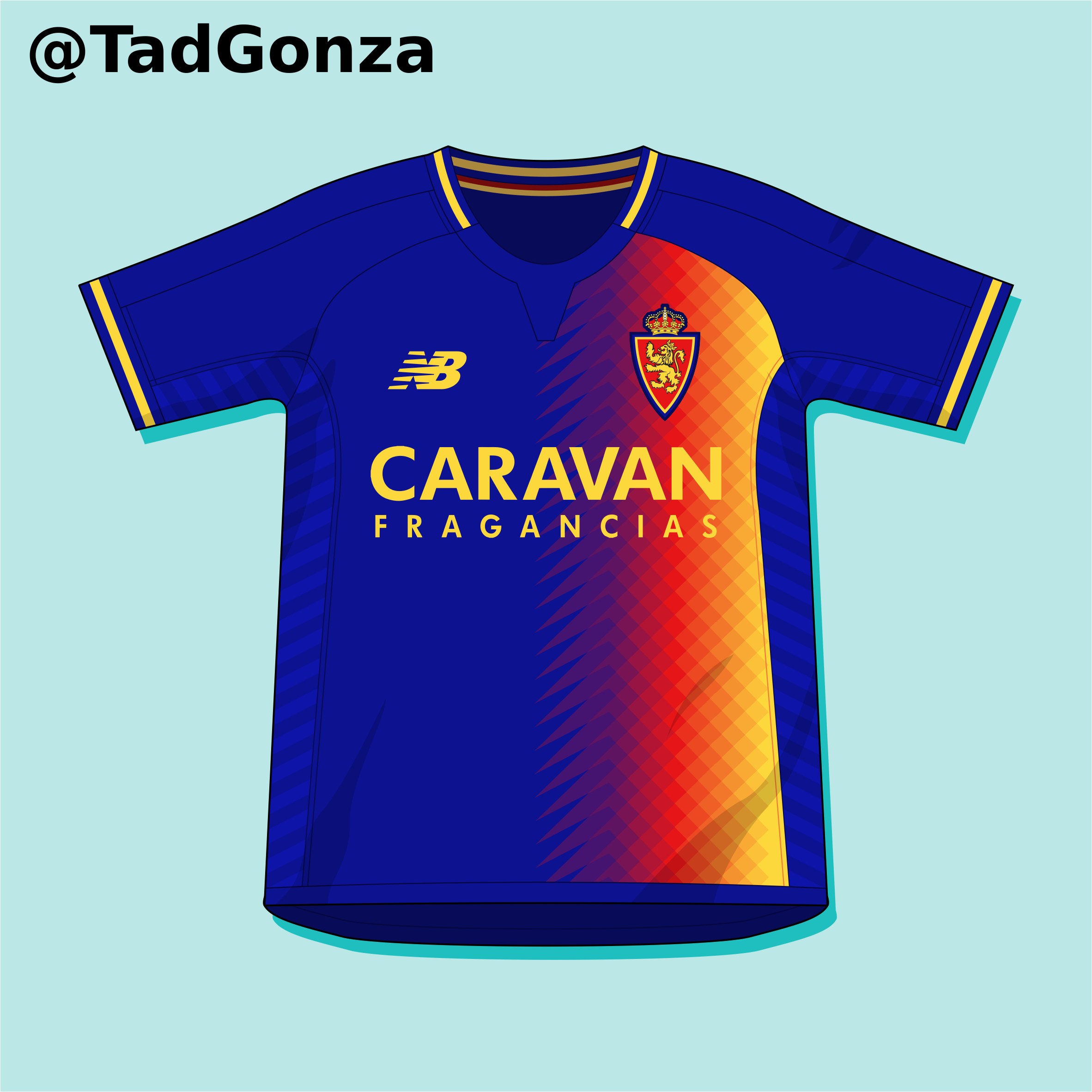 Conceptual kit design - Real Zaragoza Home  Soccer outfits, Real zaragoza,  Sweatshirts