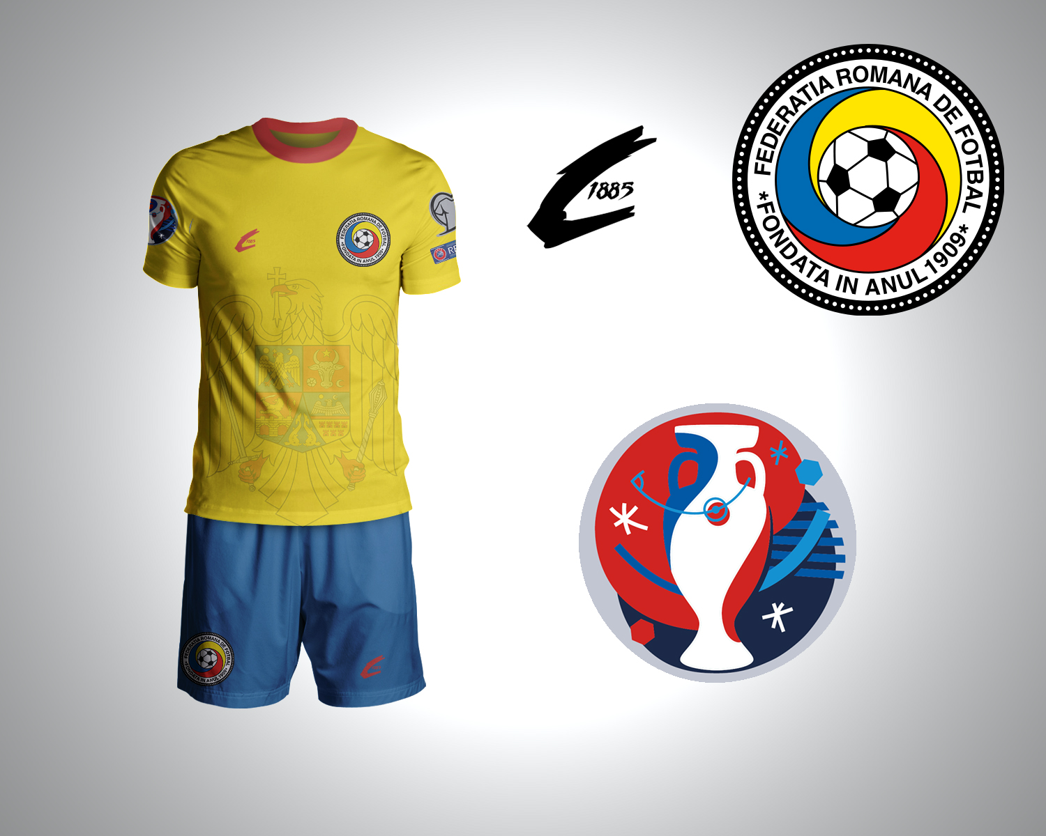 Romania Euro 2016 Home Rebrand