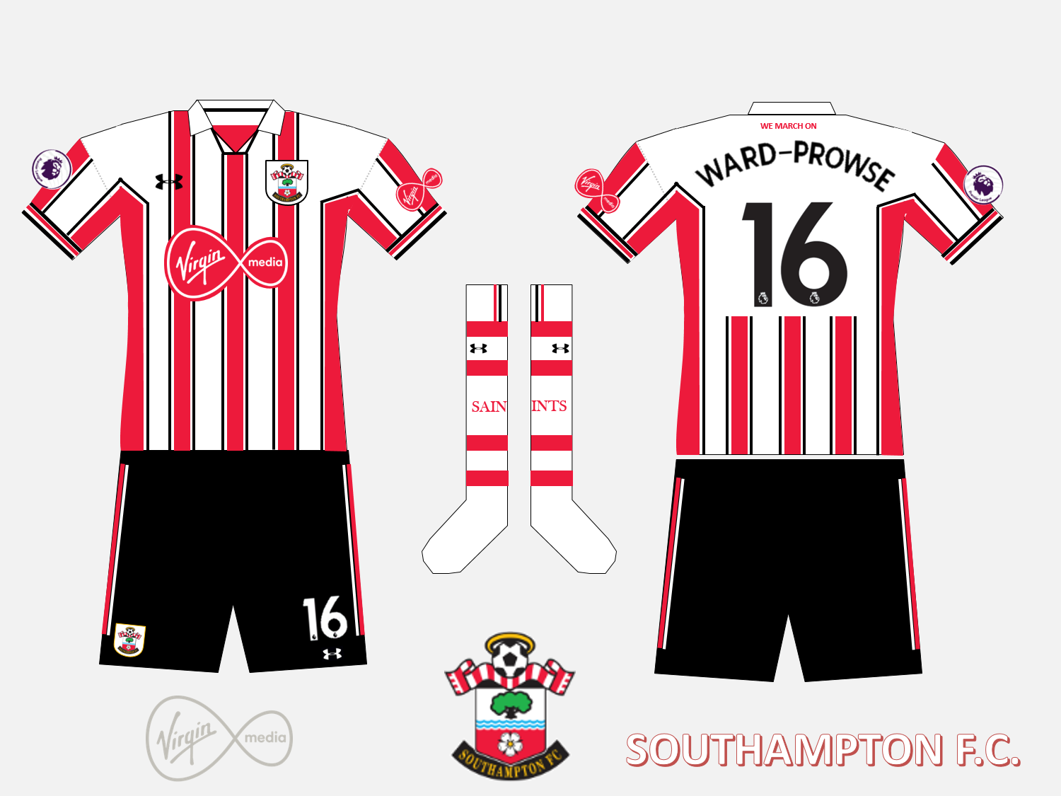 southampton fc jersey