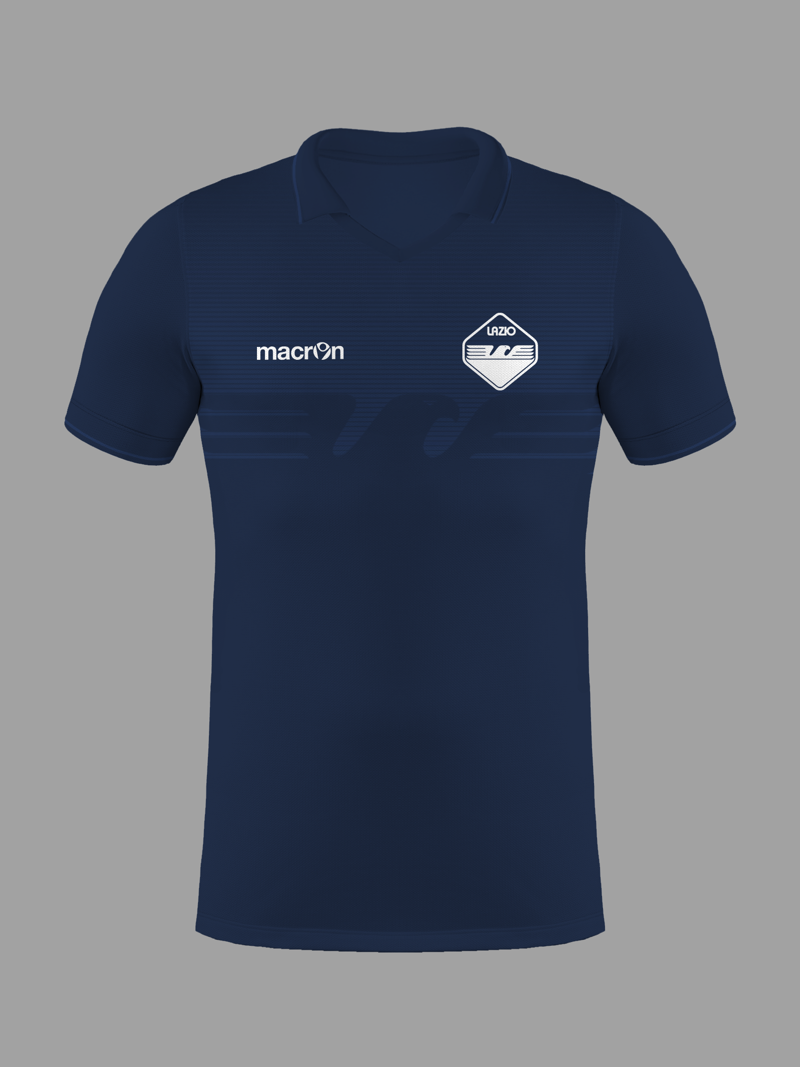 thumbnail image 2 of SS Lazio Macron Stylized Eagle Jersey 2014-2015 Home Kit Minus Nine Flag Series A -9 Adult Short Sleeve 2 of 5
