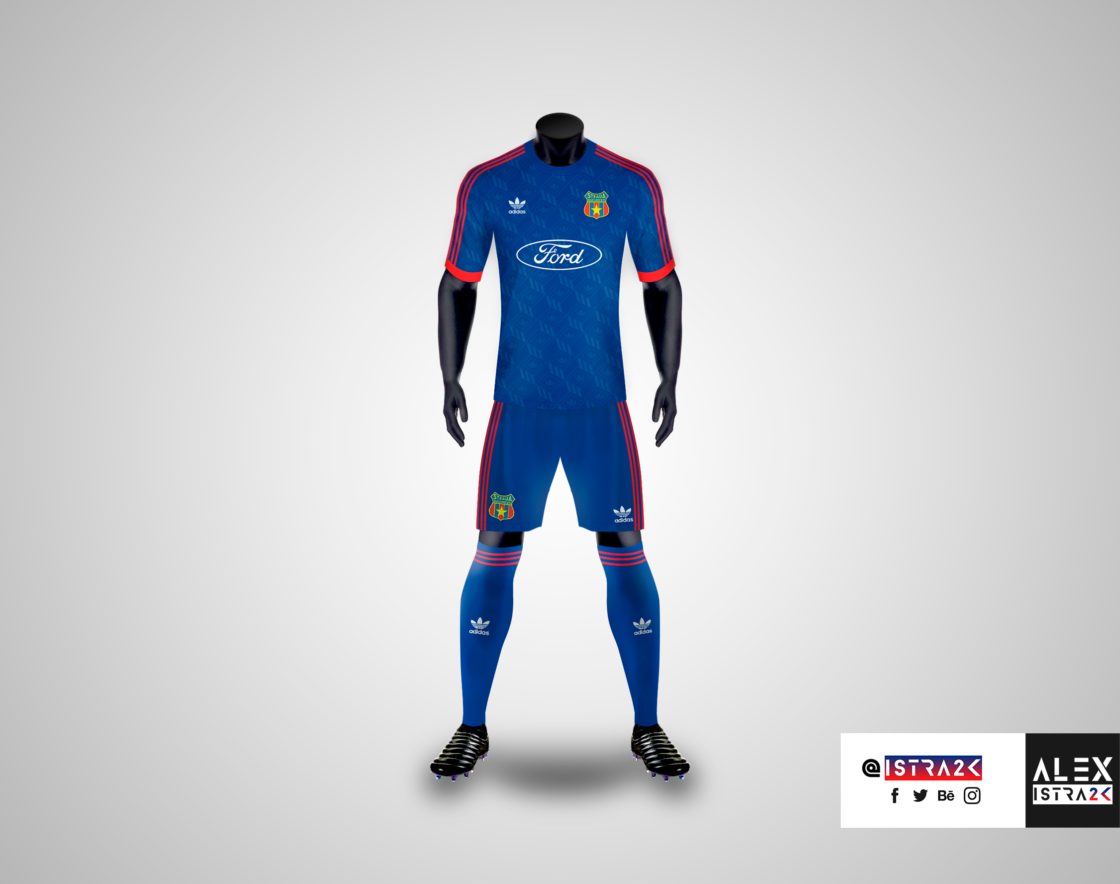 Camisa retrô Steaua Bucarest - ROU