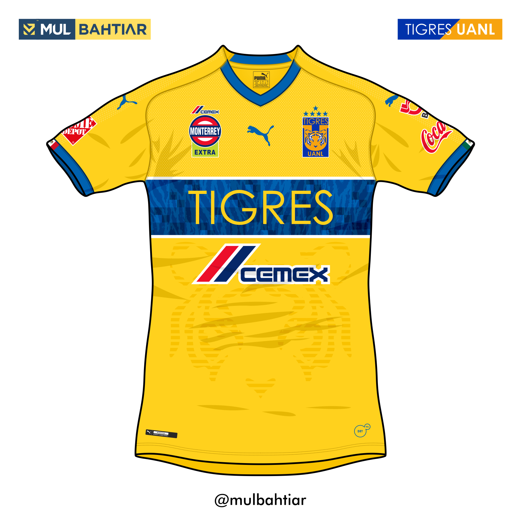 Tigres Uanl 2020 Puma Home Kit Concept