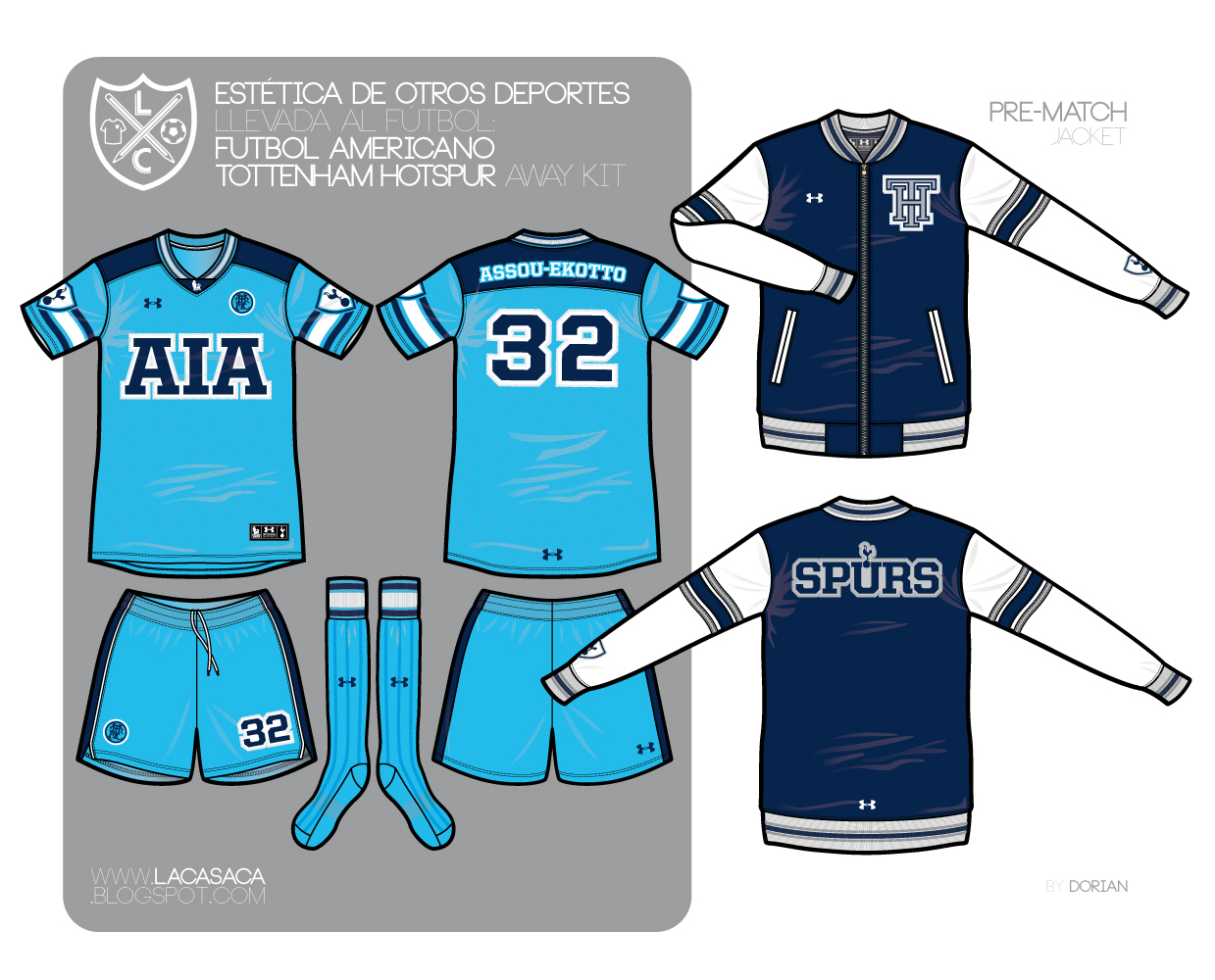 Tottenham American Football Styled (Away kit)