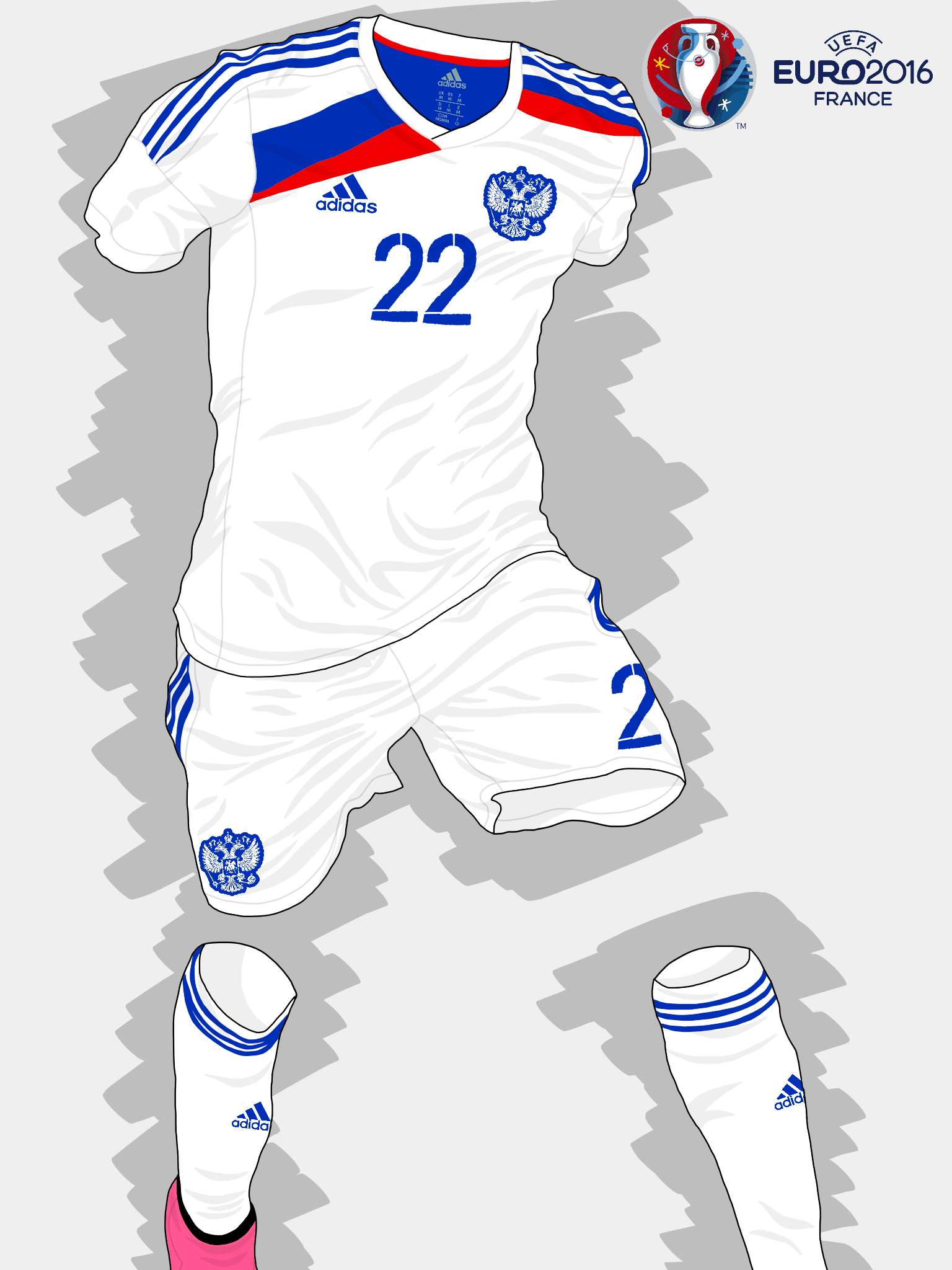 Uefa Euro 16 Russia Away Kit