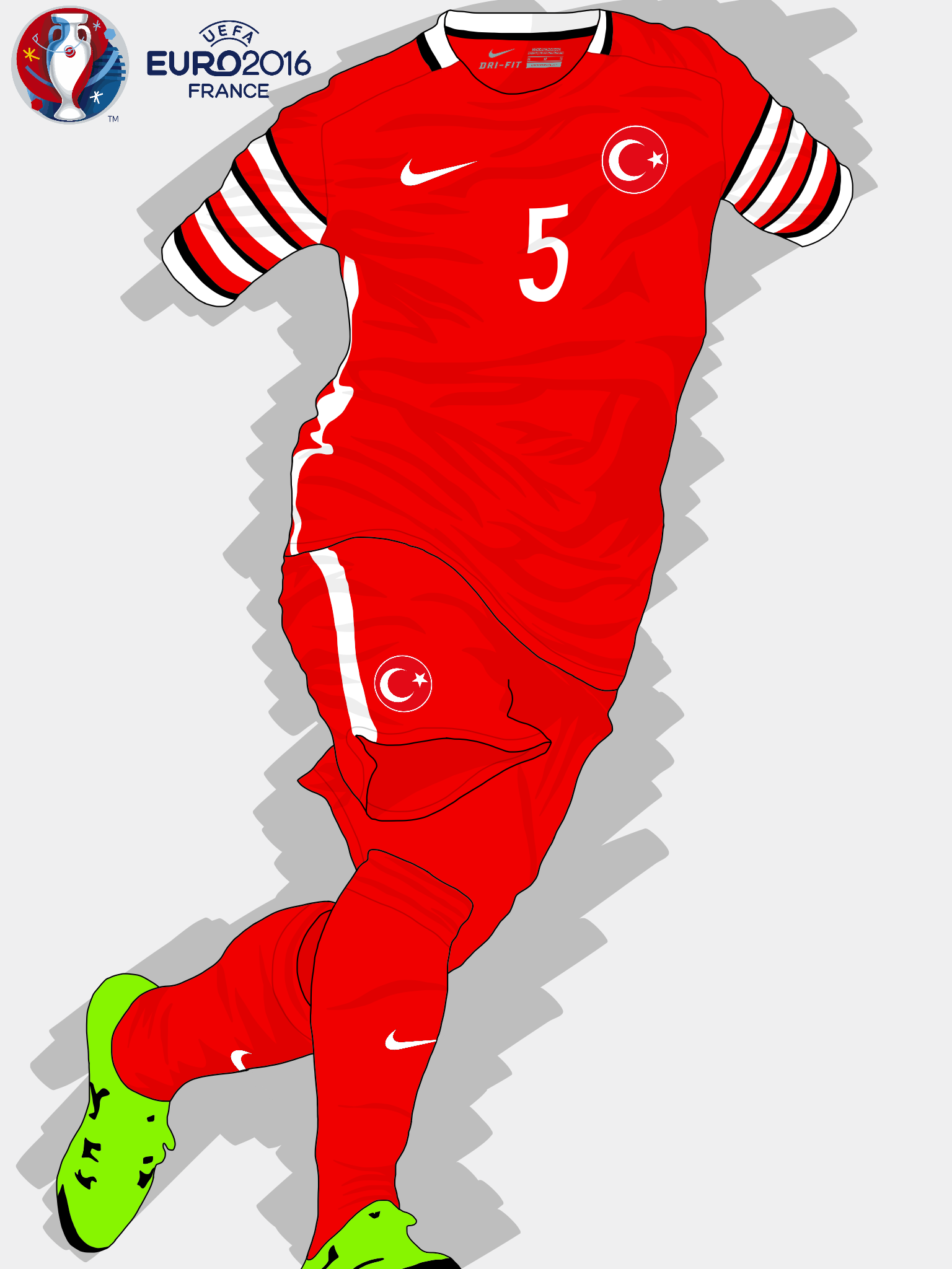 UEFA EURO 2016 Turkey Home Kit