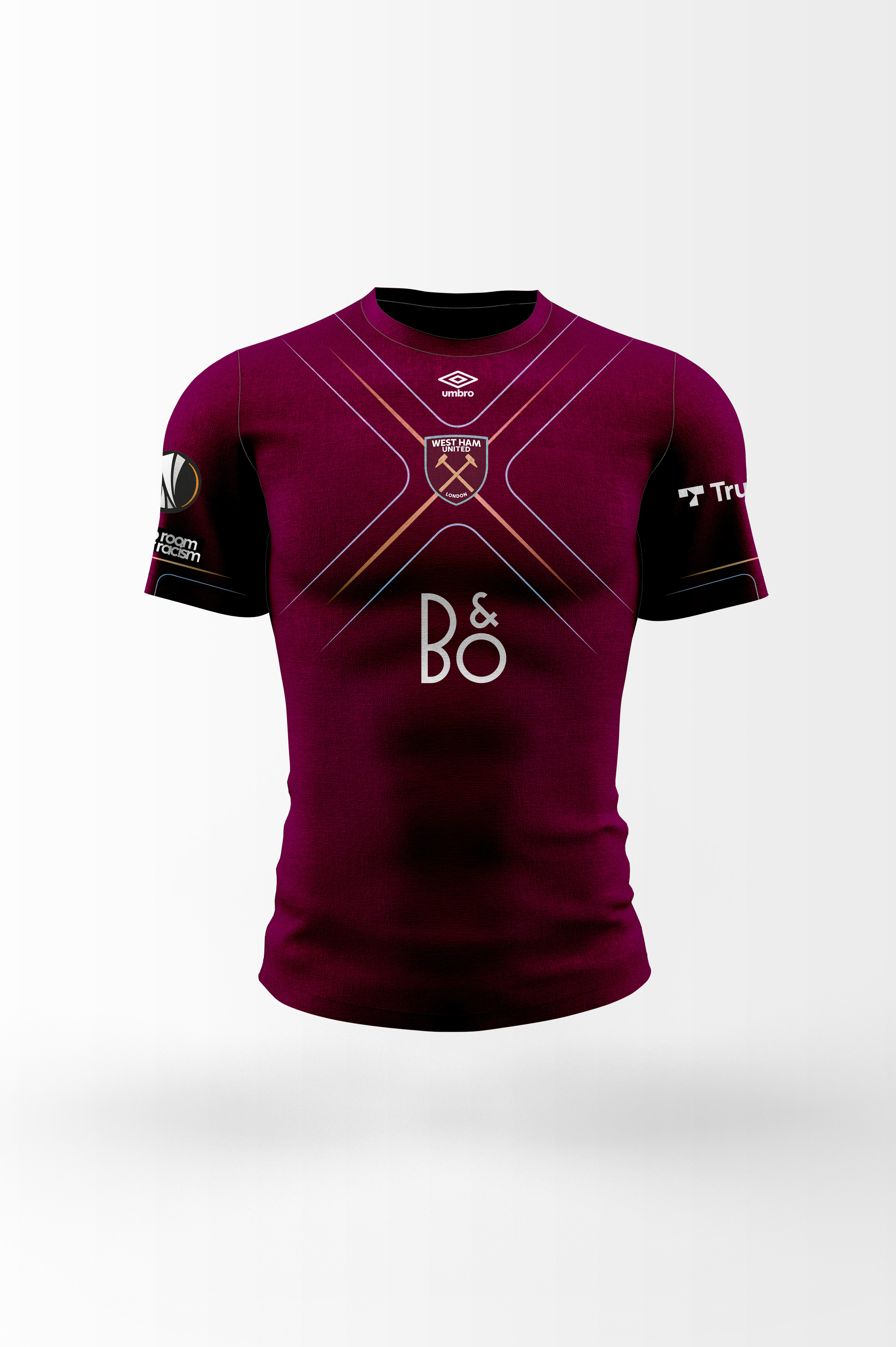 West Ham United FC Maglia Home 24/25 - Edizione Da Collezione In Metallo, Personalizzabile Con Nome E Numero, Espositore Incluso