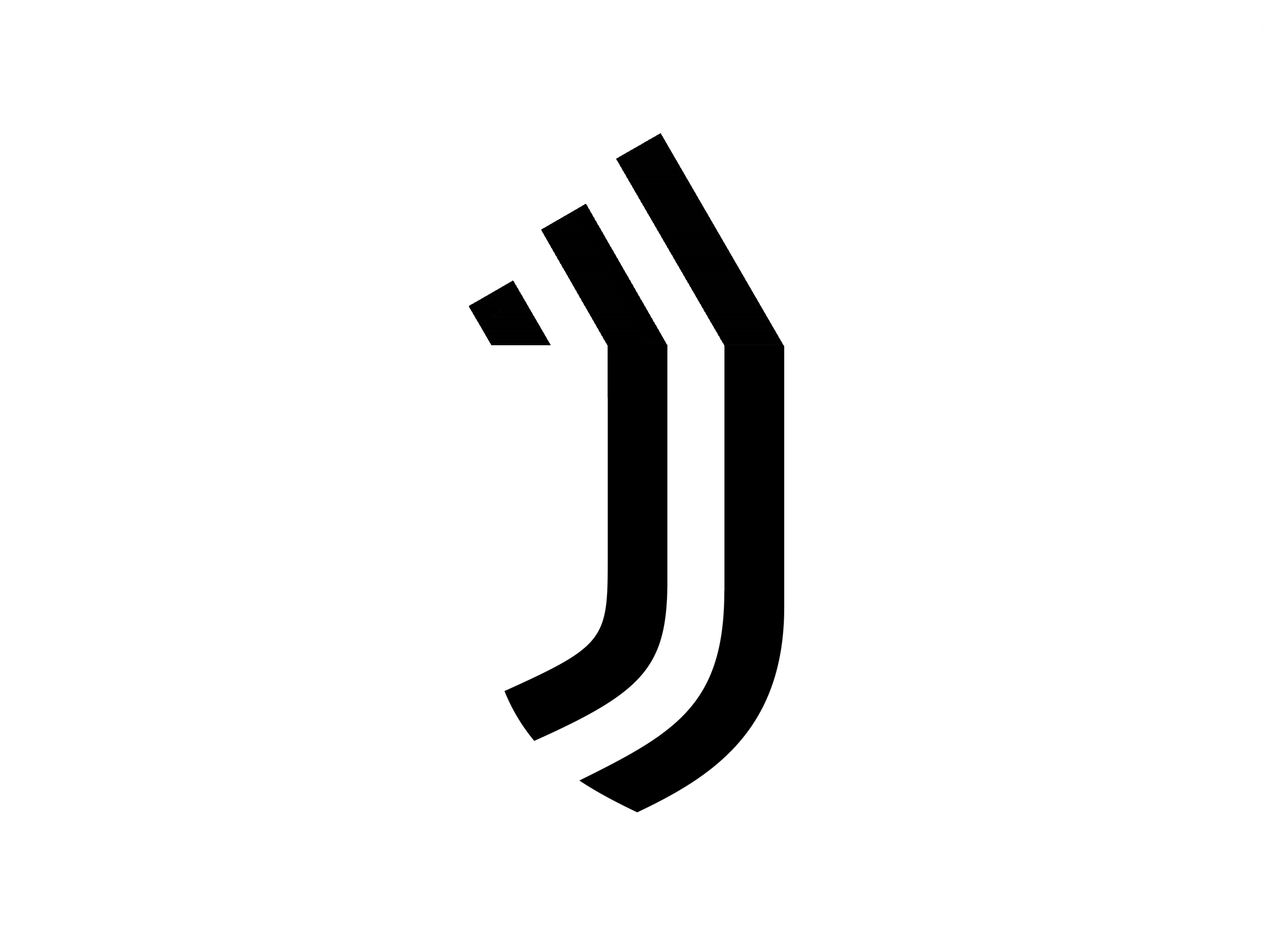 What if adidas logo merge with juventus logo
