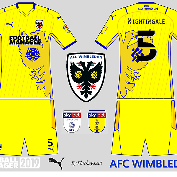 AFC Wimbledon Away kit 2021