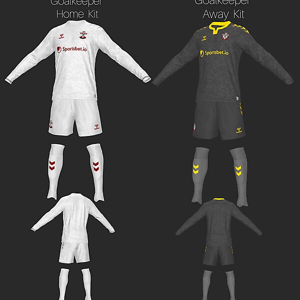 Southampton FC 2021/22 Concept Home & Away Goalkeeper Kit, Hummel Sports