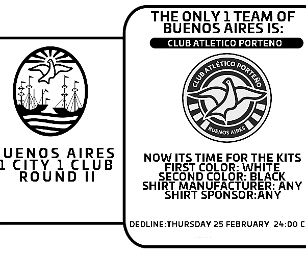 1 CITY 1 CLUB - BUENOS AIRES - PART II - KITS