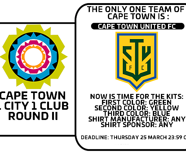 1 CITY 1 CLUB - CAPE TOWN - PART II - KITS