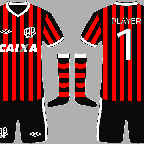 Atlético Paranaense home kit
