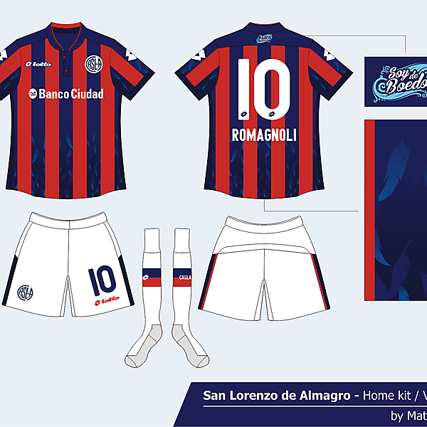 San Lorenzo de Almagro Home kit ver 01