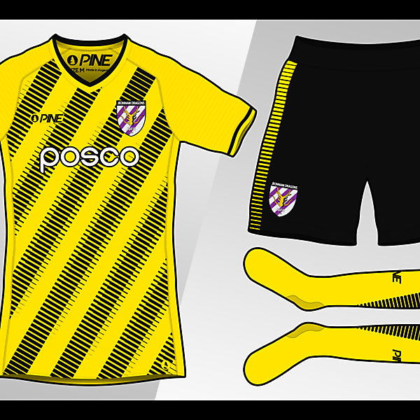 Jeonnam Dragons Home Kit Design by Pine