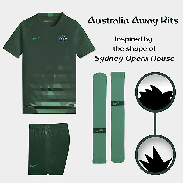 Nike Australia Away Kits Concept