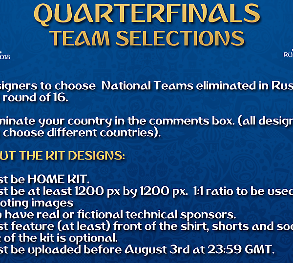 [QuarterFinals] Team Selections