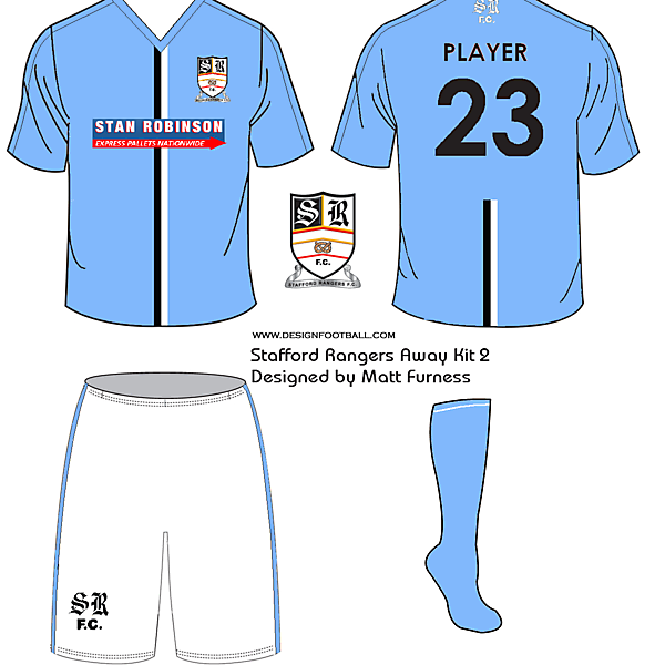 Stafford Rangers F.C. kit designs