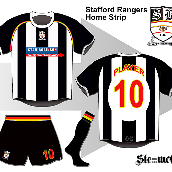 Stafford Rangers Home Strip