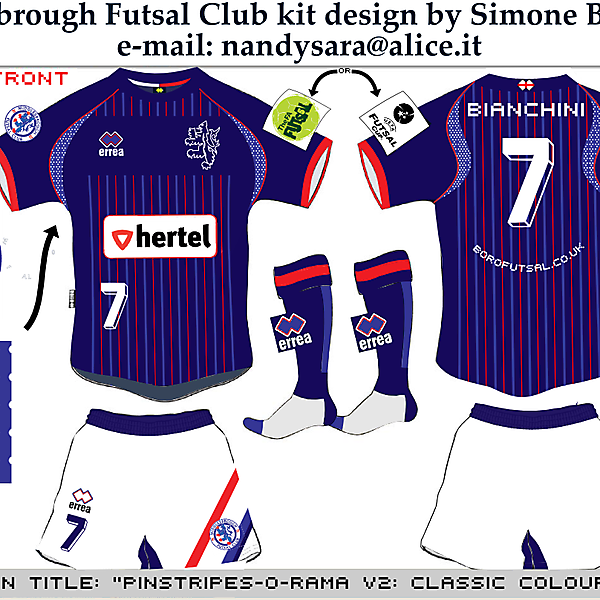 Middlesbrough Futsal Club kit design Vol.4 by Simone Bianchini 