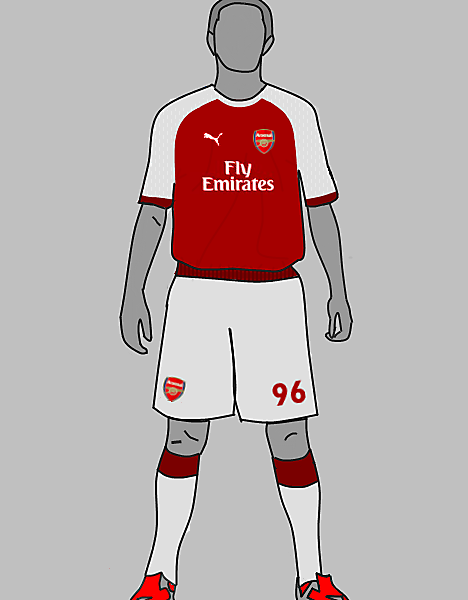 arsenal kit just 2 test out my new template tell us wot u fink n wot i cud improve