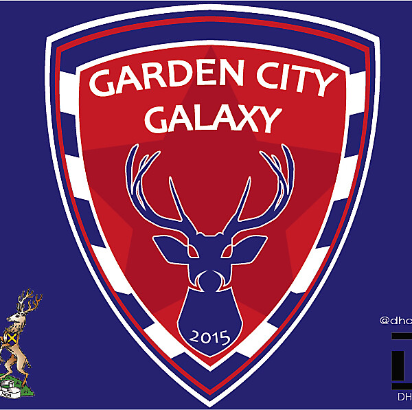 Garden City Galaxy FC Crest Logo 2