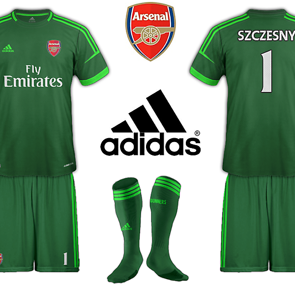 Arsenal Adidas Goalkeeper Kit