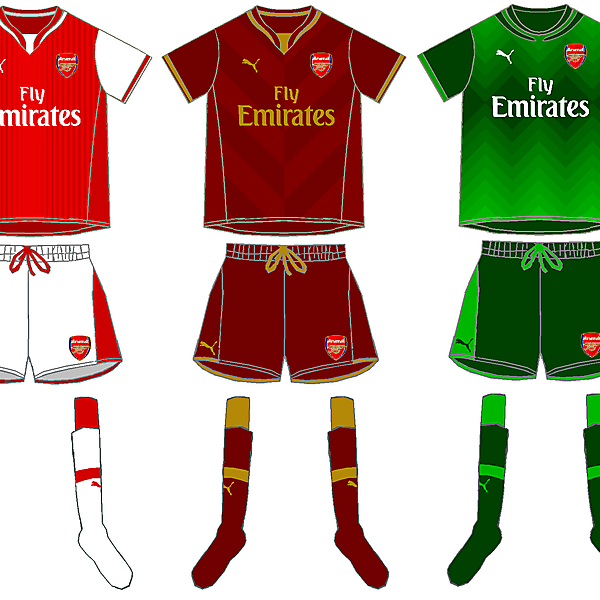 Arsenal Puma Kits 2015
