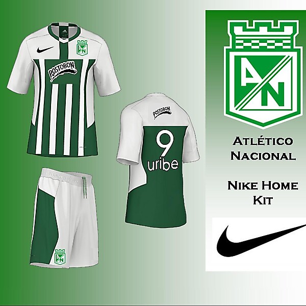 Atletico Nacional - Nike Home Kit
